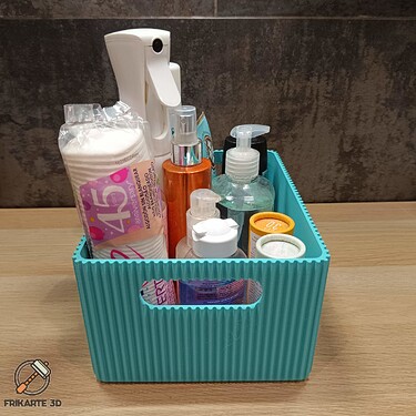 AquaCurve Bathroom Organizer Side Frikarte3D