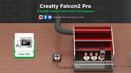 Creality Falcon2 Pro Show Time & Forum Lucky Draw Livestream!