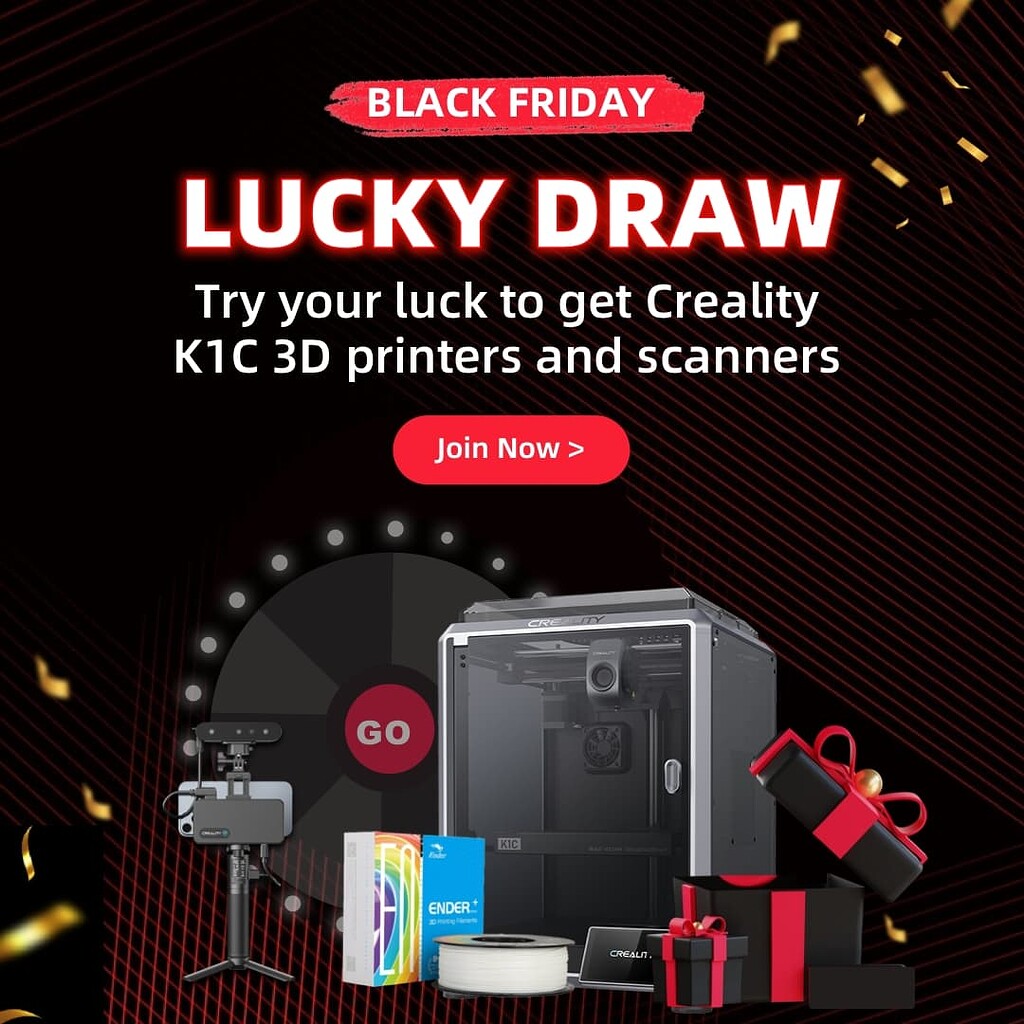 🎉 Black Friday Lucky Draw in 2024 💰 Creality Cloud Event Creality