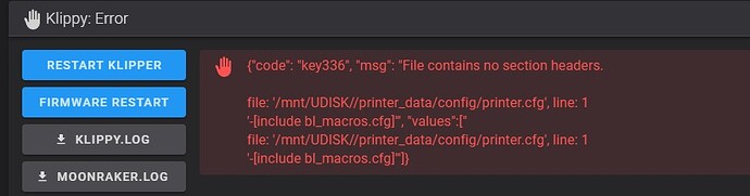 Klippy Error 2