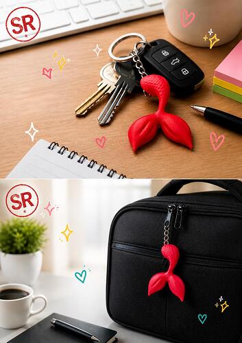 mermaid keychain