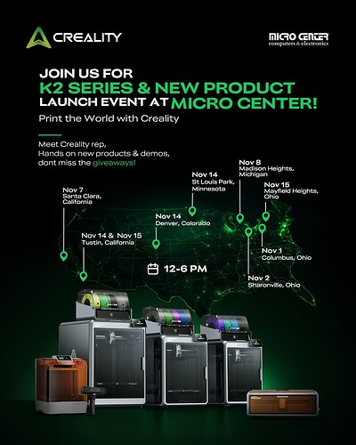 Creality USA Event at Micro Center!