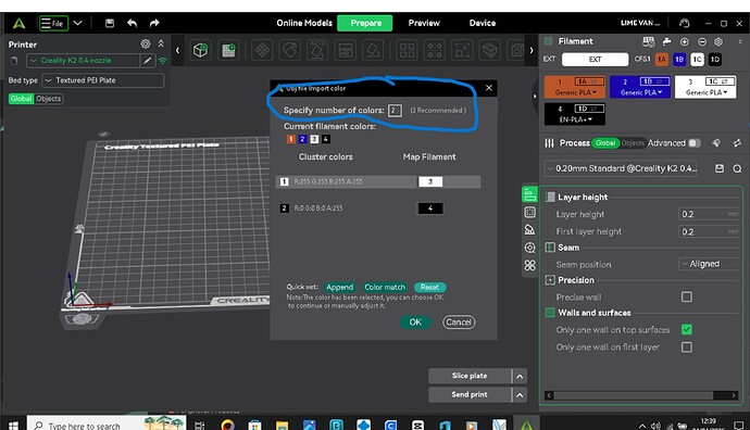 colour select problem