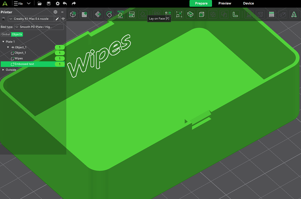 Text on a curved surface - Creality Print V5 and Beyond - Creality ...