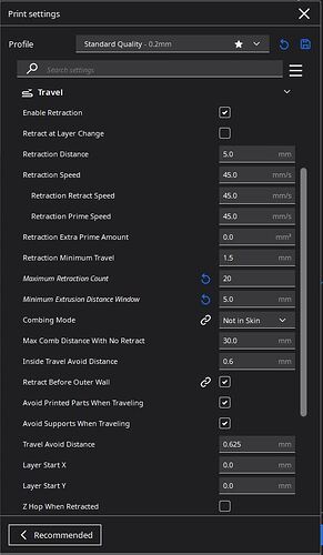 CuraTravelSettings