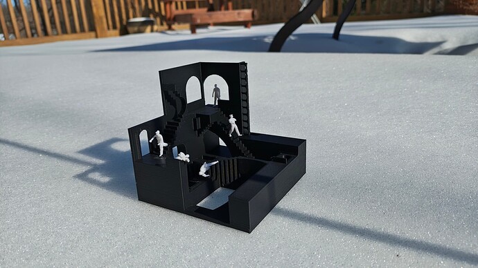 MC Escher with people 2