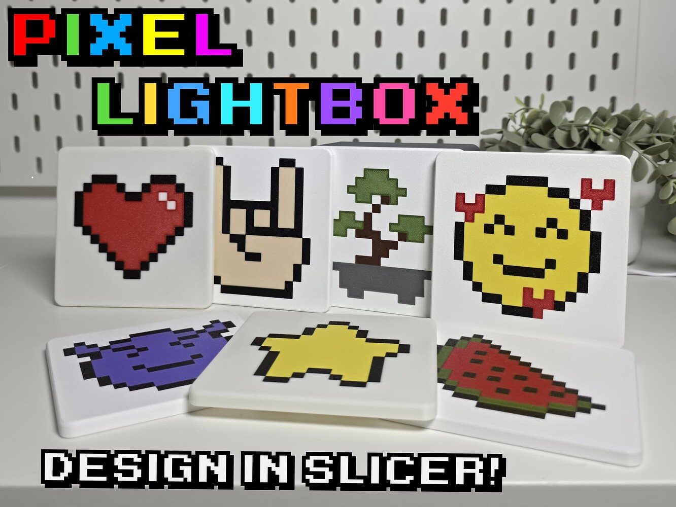 Design your own pixel lightbox! - Show-off your Prints - Creality ...