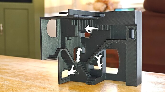 MC Escher with people