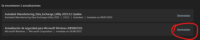 Unable to unistall windows security update 2